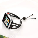 S-shaped Bracelet Stainless Steel Watch Band for Apple Watch Series 3 & 2 & 1 42mm(Black)