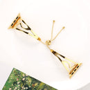 S-shaped Bracelet Stainless Steel Watch Band for Apple Watch Series 3 & 2 & 1 42mm(Gold)