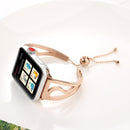 S-shaped Bracelet Stainless Steel Watch Band for Apple Watch Series 3 & 2 & 1 42mm(Rose Gold)