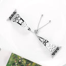 Flower Shaped Bracelet Stainless Steel Watch Band for Apple Watch Series 3 & 2 & 1 38mm(Silver)