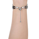 Flower Shaped Bracelet Stainless Steel Watch Band for Apple Watch Series 3 & 2 & 1 38mm(Silver)