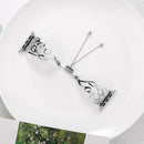 LOVE Shaped Bracelet Stainless Steel Watch Band for Apple Watch Series 3 & 2 & 1 38mm(Silver)
