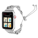 LOVE Shaped Bracelet Stainless Steel Watch Band for Apple Watch Series 3 & 2 & 1 42mm(Silver)