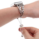 LOVE Shaped Bracelet Stainless Steel Watch Band for Apple Watch Series 3 & 2 & 1 42mm(Silver)