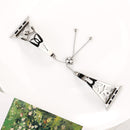 Double C-shaped Bracelet Stainless Steel Watch Band for Apple Watch Series 3 & 2 & 1 38mm(Silver)