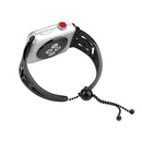 Double C-shaped Bracelet Stainless Steel Watch Band for Apple Watch Series 3 & 2 & 1 42mm(Black)