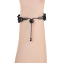 Love Heart Shaped Bracelet Stainless Steel Watch Band for Apple Watch Series 3 & 2 & 1 38mm(Black)