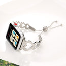 Love Heart Shaped Bracelet Stainless Steel Watch Band for Apple Watch Series 3 & 2 & 1 38mm(Silver)