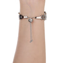 Love Heart Shaped Bracelet Stainless Steel Watch Band for Apple Watch Series 3 & 2 & 1 38mm(Silver)