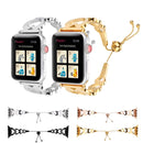 Love Heart Shaped Bracelet Stainless Steel Watch Band for Apple Watch Series 3 & 2 & 1 42mm(Silver)