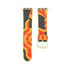 For Apple Watch Series 3 & 2 & 1 42mm Fashion The Old Glory Pattern Silicone Watch Band(Orange)