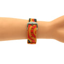 For Apple Watch Series 3 & 2 & 1 42mm Fashion The Old Glory Pattern Silicone Watch Band(Orange)