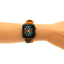 For Apple Watch Series 3 & 2 & 1 42mm Fashion The Old Glory Pattern Silicone Watch Band(Orange)