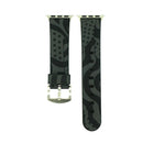 For Apple Watch Series 3 & 2 & 1 42mm Fashion The Old Glory Pattern Silicone Watch Band(Black)