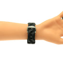 For Apple Watch Series 3 & 2 & 1 42mm Fashion The Old Glory Pattern Silicone Watch Band(Black)