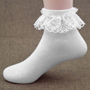 Cute Baby Girls Lace Ruffle Frilly Ankle Socks Sweet Princess Cotton Short Socks