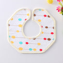 Saliva Towel Bib Octagonal Printed Baby Waterproof And Cotton 360-Degree