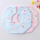Saliva Towel Bib Octagonal Printed Baby Waterproof And Cotton 360-Degree
