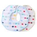 Saliva Towel Bib Octagonal Printed Baby Waterproof And Cotton 360-Degree