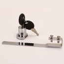 Drawers Cabinet Display Cases Showcase Sliding Glass Push Door Keyed Lock 2Keys