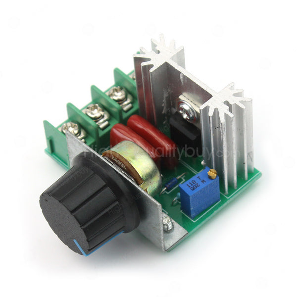1x Adjustable Voltage Regulator PWM AC Motor Speed Controller 50V-220V 2000W Hot