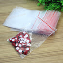 100 Zip Lock Bags Clear Poly Bag Reclosable Plastic Baggies For Jewelry Hot