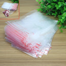 100 Zip Lock Bags Clear Poly Bag Reclosable Plastic Baggies For Jewelry Hot