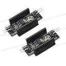 2 Pcs 1117 DC-DC Step-down Power Supply Module 3.3V with Heat Sink Black