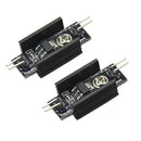 2 Pcs 1117 DC-DC Step-down Power Supply Module 3.3V with Heat Sink Black