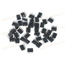 40 x 4.5V-16V NE555P Single Timer Chip IC 555 8 Pin DIP Sockets Black Hot