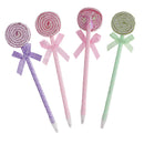 5x Lollipop Ball Point Ballpoint Pens Student Office Stationery Writing Pen