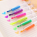 Cute Syringe Highlighters Pen Marker Needle Ball Point Nurse Hospital New 1 PC