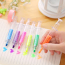 Cute Syringe Highlighters Pen Marker Needle Ball Point Nurse Hospital New 1 PC