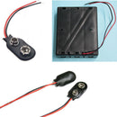 10 x Durable 9V Battery Button Clip Connection Card Holder Type I W / New Hot