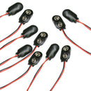 10 x Durable 9V Battery Button Clip Connection Card Holder Type I W / New Hot