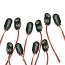 10 x Durable 9V Battery Button Clip Connection Card Holder Type I W / New Hot