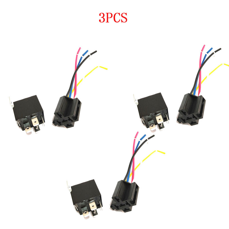 1/3/5 pcs 12VDC Car Auto Automotive 12V DC 40A 4PIN Amp Relay Switch Power New