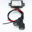 Car 12V to 5V 3A DC/DC Buck Converter Power Supply Module Dual USB Best Hot