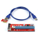 PCI-E 1x to 16 x Powered USB3.0 GPU Riser Extender Adapter Card Ethereum Best