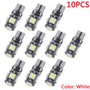 10x T10 194 168 W5W COB LED CANBUS Bright Glass License Light White Bulb