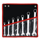 Combination Wrench Set 7ps Mechanic Plumber Opened Ring with Bag Repair-Tool Ope