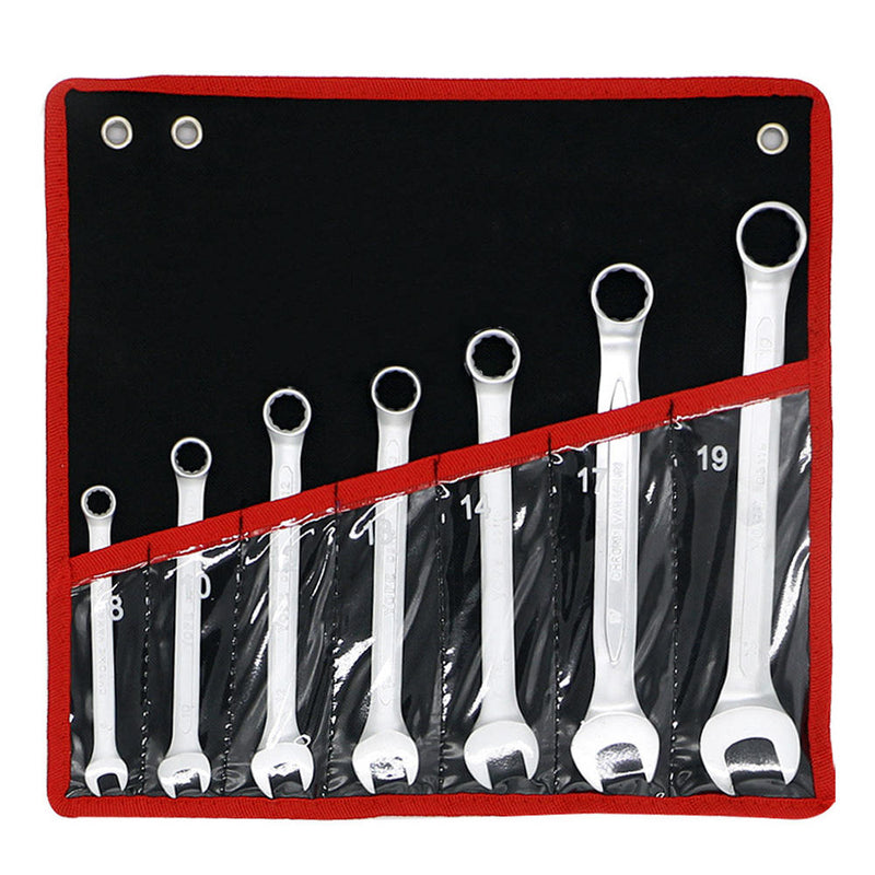 Combination Wrench Set 7ps Mechanic Plumber Opened Ring with Bag Repair-Tool Ope