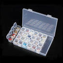 1 Pc Clear Plastic Storage Case Nail Art Gems 28 cells Empty Container Best