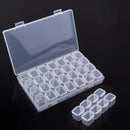 1 Pc Clear Plastic Storage Case Nail Art Gems 28 cells Empty Container Best