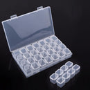 1 x Clear Plastic Storage Case Nail Art Gems 28 cells Empty Container New