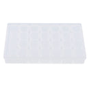 1 x Clear Plastic Storage Case Nail Art Gems 28 cells Empty Container New