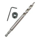 1pc Woodworking 9.5mm Drill Bit Depth Stop Collars Ring Positioner Hex Wrench
