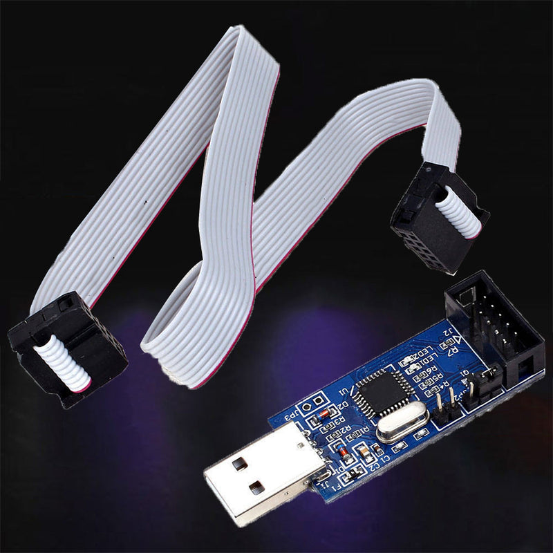1 x 3.3V USB ISP USBASP Programmer AVR ATMEL ATMega8 Download Pin IDC Cable Hot