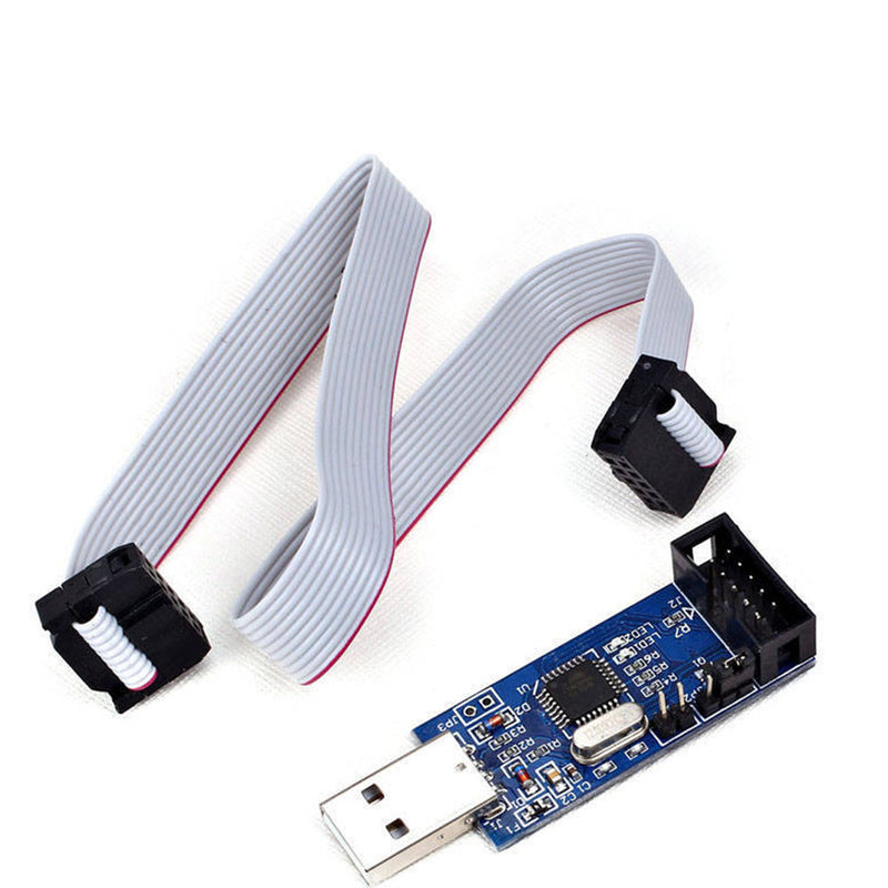 1 x 3.3V USB ISP USBASP Programmer AVR ATMEL ATMega8 Download Pin IDC Cable Hot