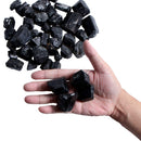 Black Crystal Tourmaline Rough Stone Rock Mineral Specimen Healing Decor